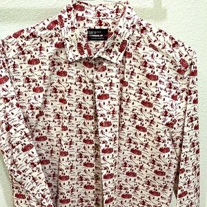 Full sleeve shirt  Bar III Slim fit, Carnaby collection 16-16 1/2 L. 100% cotton